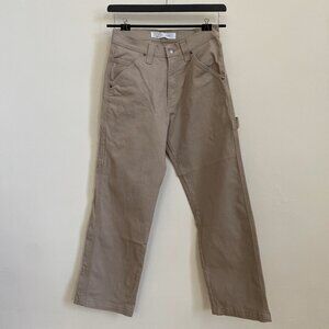 Levi's Wide Leg Tan Twill Heavyweight Carpenter Pants - Size 28 x 30
